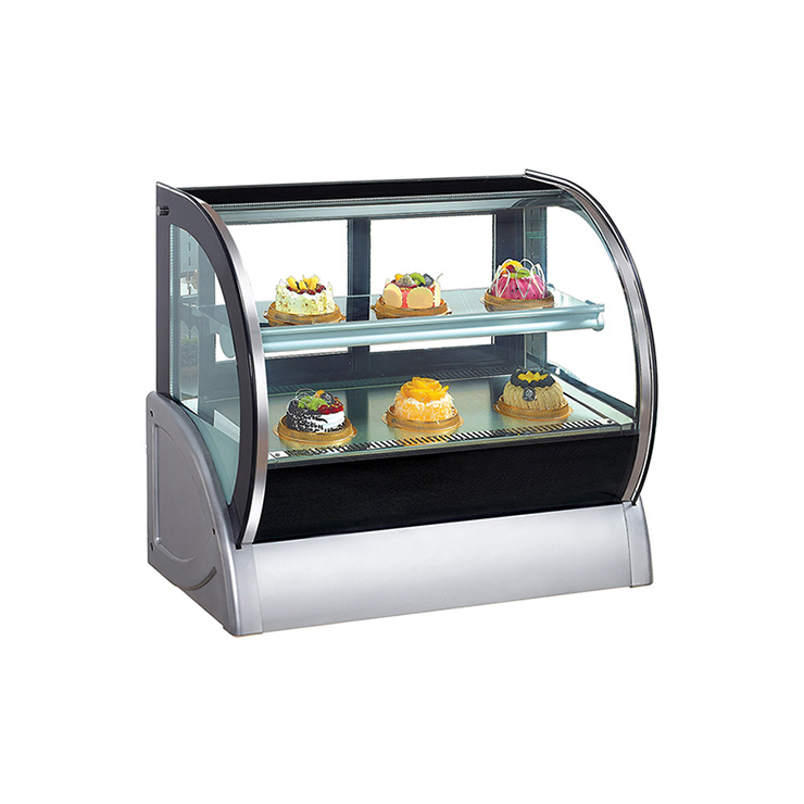 glass cake display refrigerator